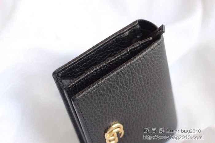 GUCCI古馳 錢包 實物拍攝 原廠材料 女款翻蓋短錢包 456126   ydgq3257